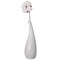 Uniquewise White Ceramic Water Drop Vase - Modern Teardrop Shape for Home Decor - Perfect for Floating Shelves TV Stands Desks Bookshelves Side Tables Countertops and Contemporary Spaces